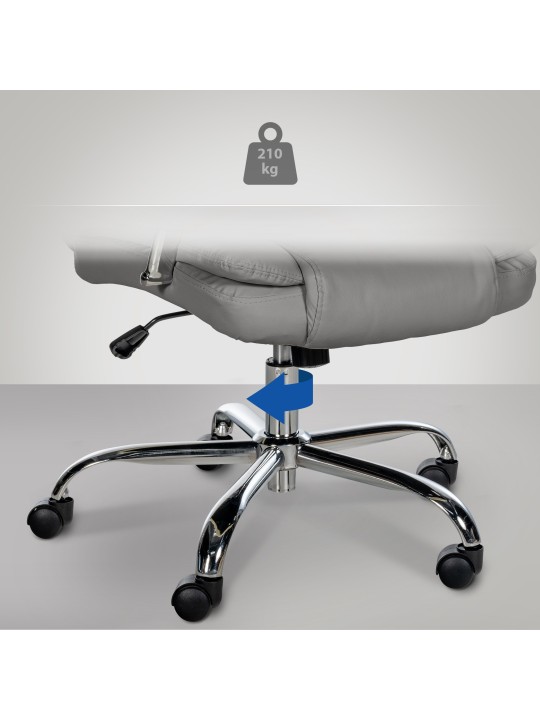 Chaise de bureau BIG Xanthos, gris