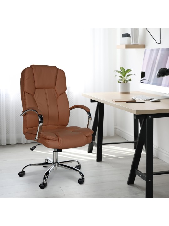Chaise de bureau BIG Xanthos, brun clair