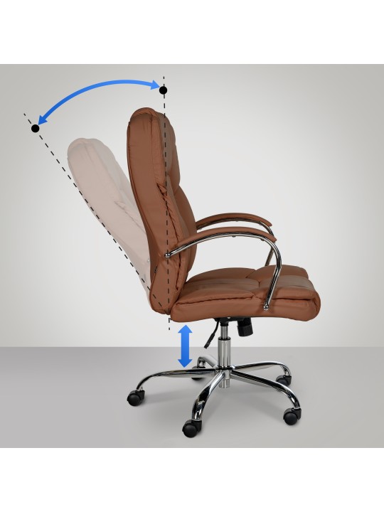 Chaise de bureau BIG Xanthos, brun clair