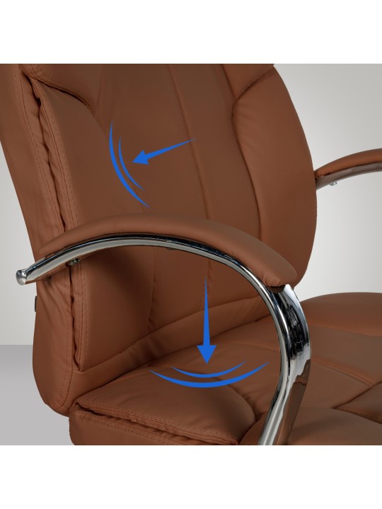 Chaise de bureau BIG Xanthos, brun clair