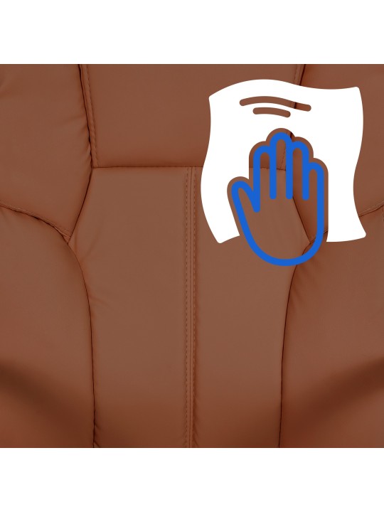 Chaise de bureau BIG Xanthos, brun clair