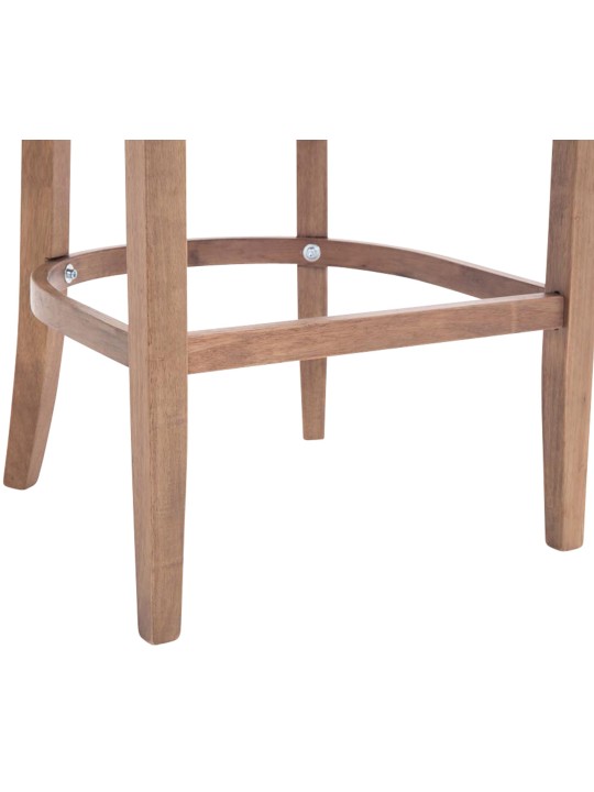 Tabouret de bar Lakewood tissu, antique clair, gris foncé