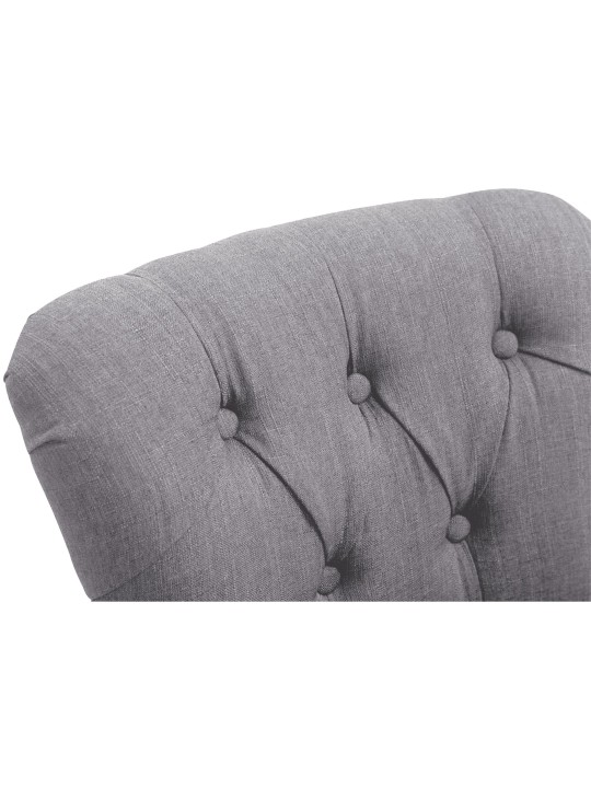 Tabouret de bar Lakewood tissu, antique clair, gris clair Tabouret de bar Lakewood tissu, antique clair, gris clair