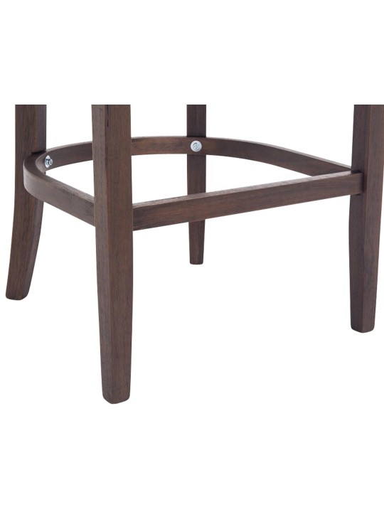 Tabouret de bar Lakewood en tissu, antique, gris clair