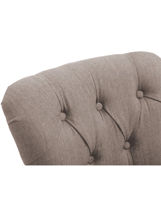 Tabouret de bar Lakewood en tissu, antique, taupe