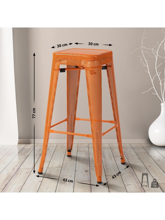 Tabouret de bar Fletcher, orange Tabouret de bar Fletcher, orange