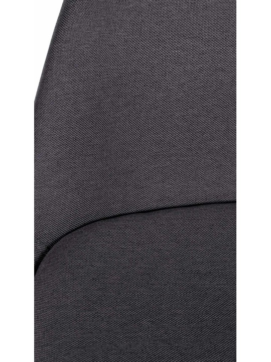 Tabouret de bar Corbin tissu Carré, gris foncé