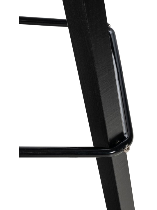 Tabouret de bar Corbin tissu Carré, gris foncé