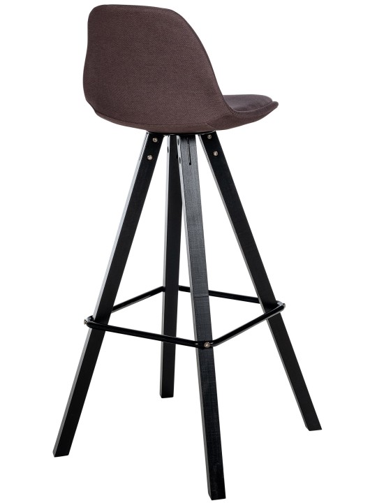 Tabouret de bar Corbin tissu Carré, brun Tabouret de bar Corbin tissu Carré, brun