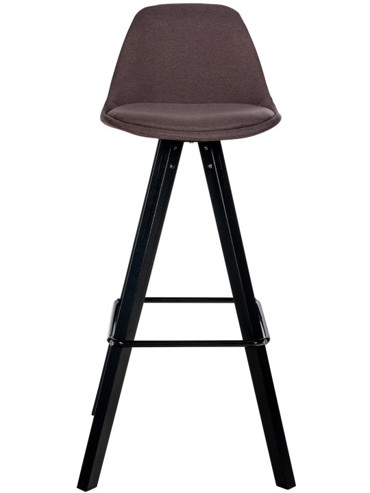Tabouret de bar Corbin tissu Carré, brun Tabouret de bar Corbin tissu Carré, brun