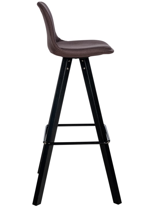 Tabouret de bar Corbin tissu Carré, brun Tabouret de bar Corbin tissu Carré, brun