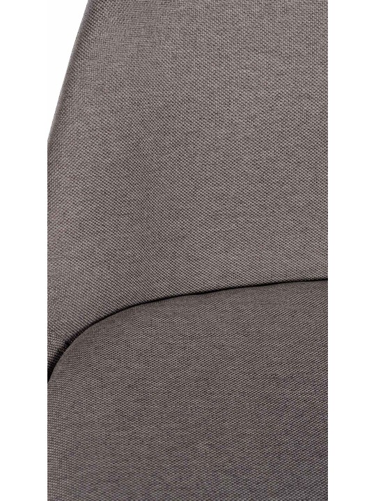 Tabouret de bar Corbin tissu Carré, taupe