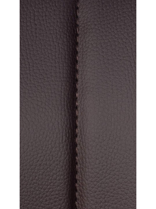 Tabouret de bar Milet simili cuir chromé, brun Tabouret de bar Milet simili cuir chromé, brun