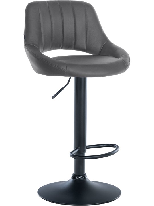 Tabouret de bar Milet simili cuir, gris Tabouret de bar Milet simili cuir, gris