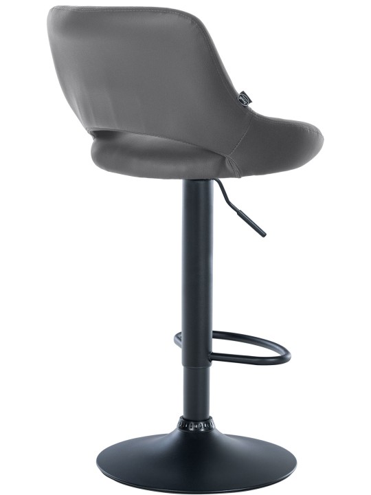 Tabouret de bar Milet simili cuir, gris Tabouret de bar Milet simili cuir, gris