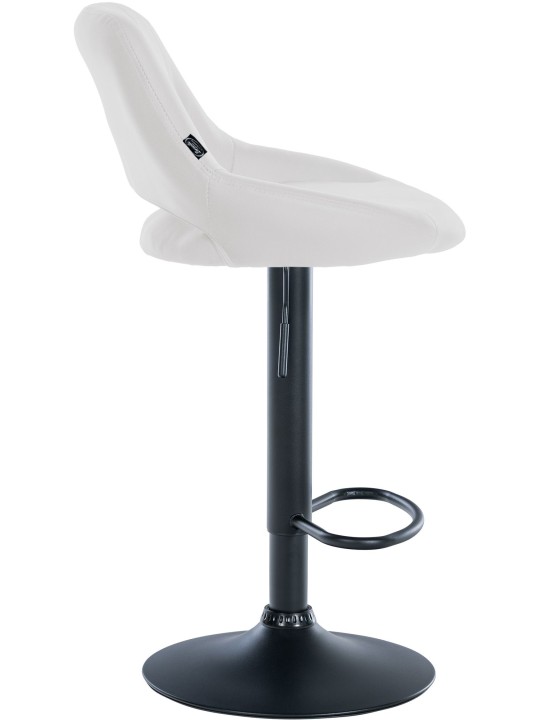 Tabouret de bar Milet simili cuir, blanc Tabouret de bar Milet simili cuir, blanc
