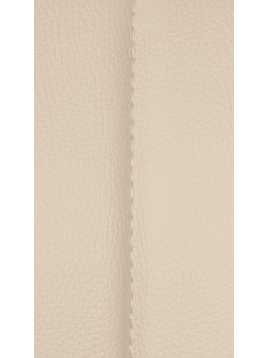 Tabouret de bar Milet simili cuir, crème