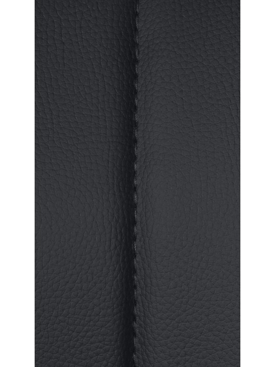 Tabouret de bar Milet simili cuir, noir