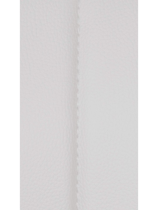 Tabouret de bar Milet simili cuir, blanc