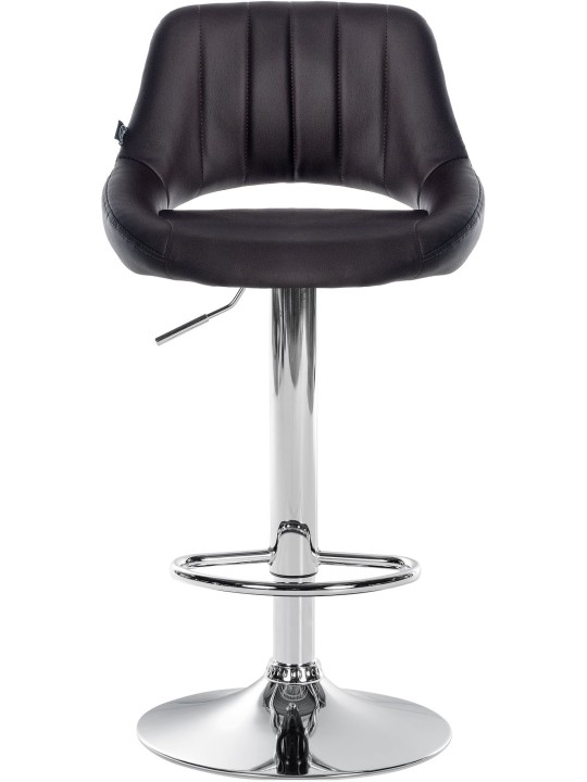 Lot de 2 tabourets de bar Milet simili cuir C, brun Lot de 2 tabourets de bar Milet simili cuir C, brun