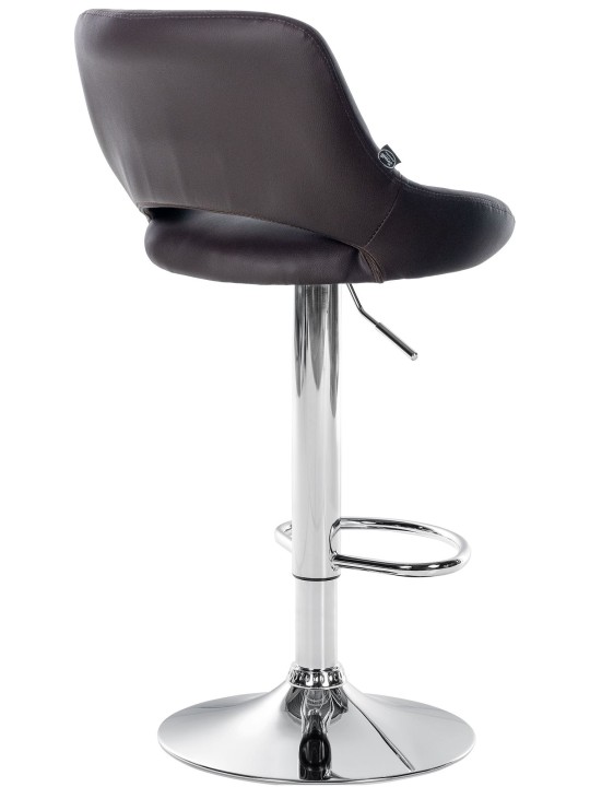 Lot de 2 tabourets de bar Milet simili cuir C, brun Lot de 2 tabourets de bar Milet simili cuir C, brun