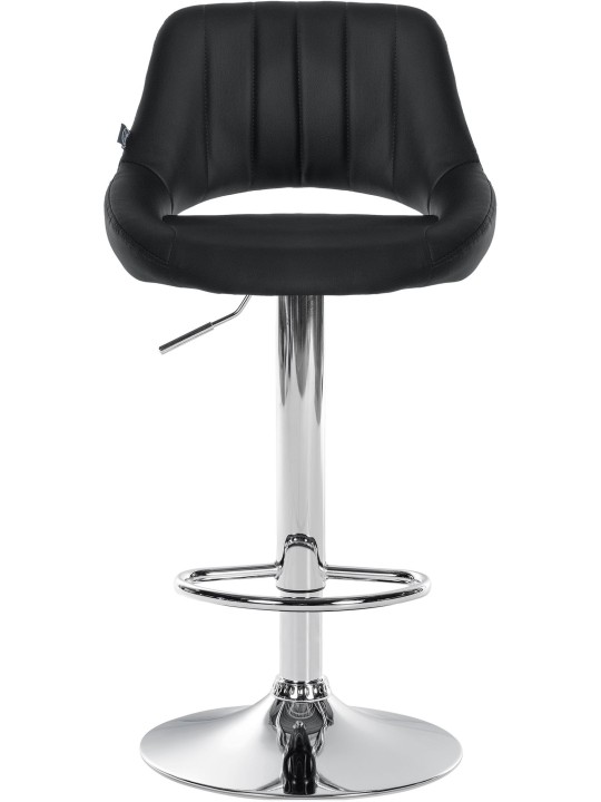 Lot de 2 tabourets de bar Milet simili cuir C, noir Lot de 2 tabourets de bar Milet simili cuir C, noir