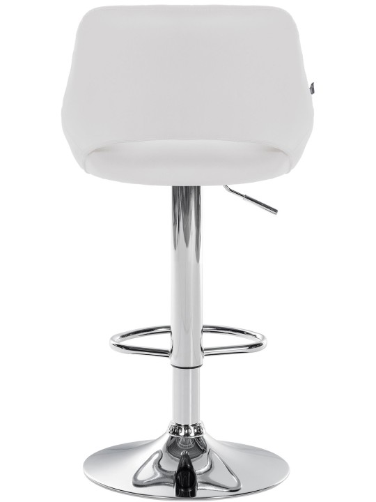 Lot de 2 tabourets de bar Milet simili cuir C, blanc