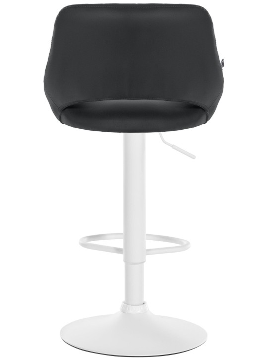 Lot de 2 tabourets de bar Milet simili cuir W, noir