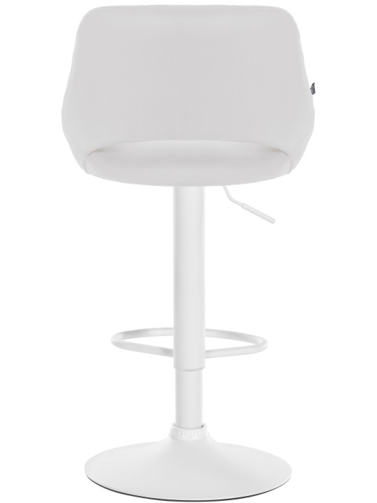 Lot de 2 tabourets de bar Milet simili cuir W, blanc Lot de 2 tabourets de bar Milet simili cuir W, blanc