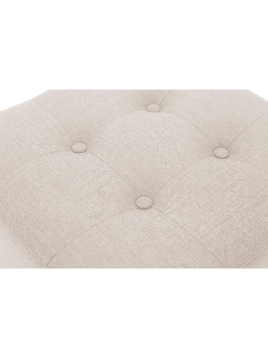 Tabouret Pharaon, lumière antique, crème