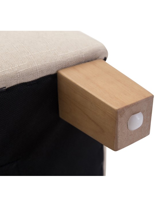 Tabouret Pharaon, lumière antique, crème