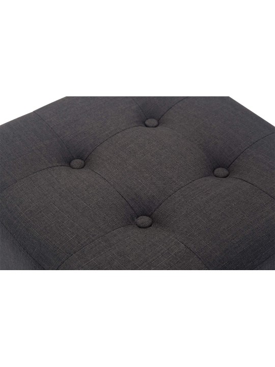 Tabouret Pharaon, lumière antique, gris foncé