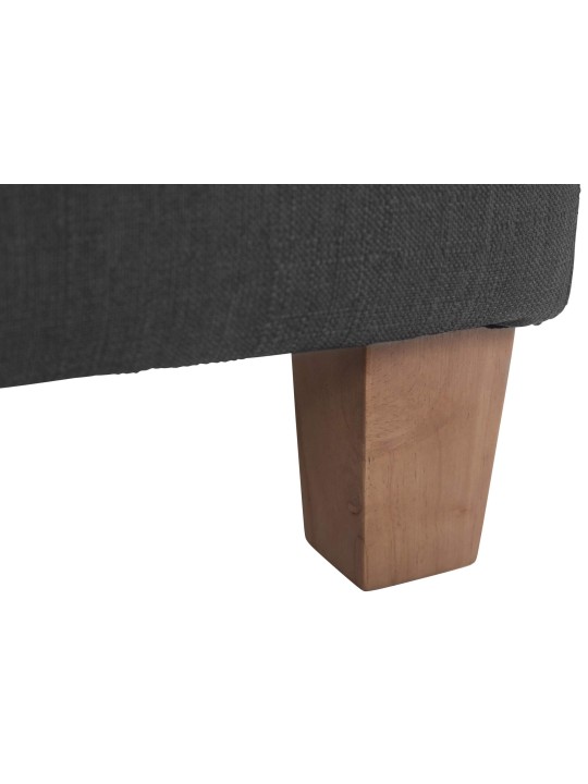 Tabouret Pharaon, lumière antique, gris foncé