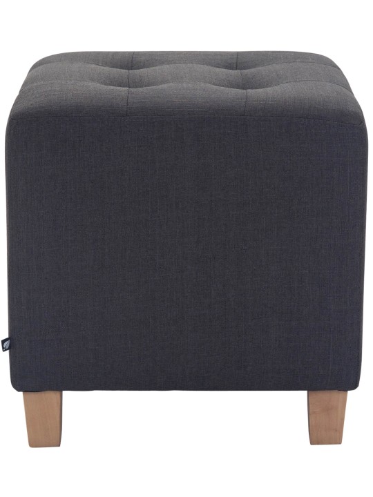 Tabouret Pharaon, lumière antique, gris foncé