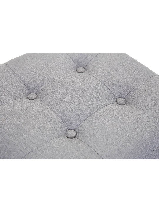 Tabouret Pharaon, lumière antique, gris clair