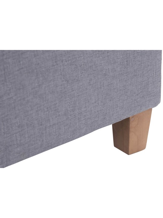 Tabouret Pharaon, lumière antique, gris clair