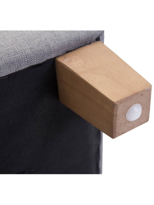 Tabouret Pharaon, lumière antique, gris clair