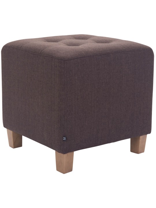 Tabouret Pharaon, lumière antique, brun