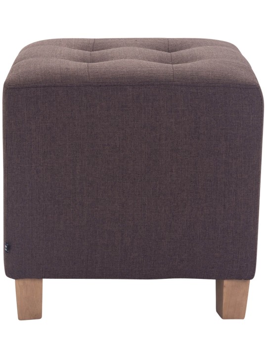 Tabouret Pharaon, lumière antique, brun