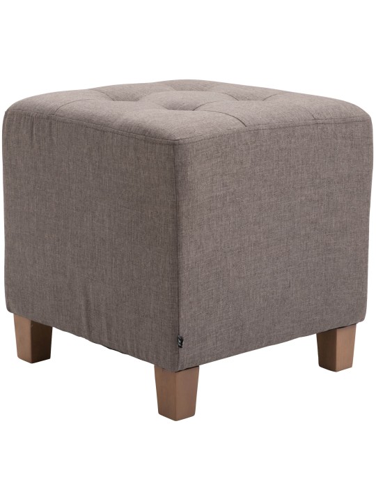 Tabouret Pharaon, lumière antique, taupe