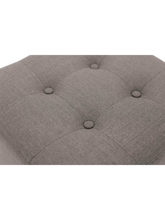 Tabouret Pharaon, lumière antique, taupe