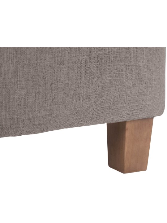 Tabouret Pharaon, lumière antique, taupe