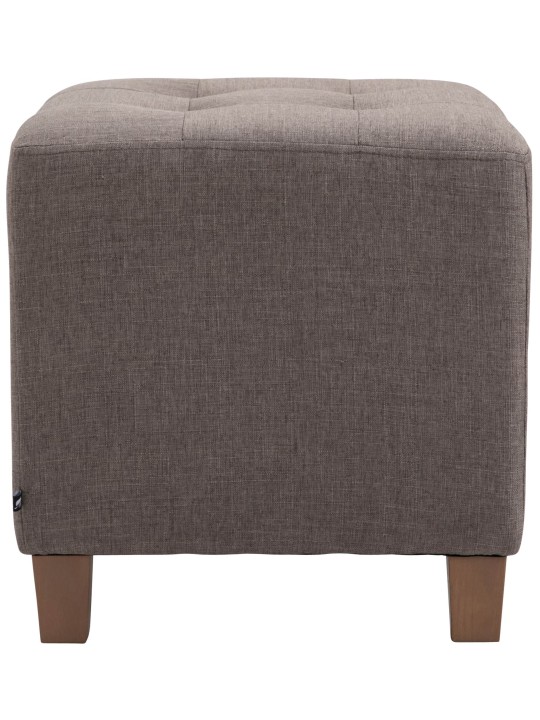 Tabouret Pharaon, lumière antique, taupe