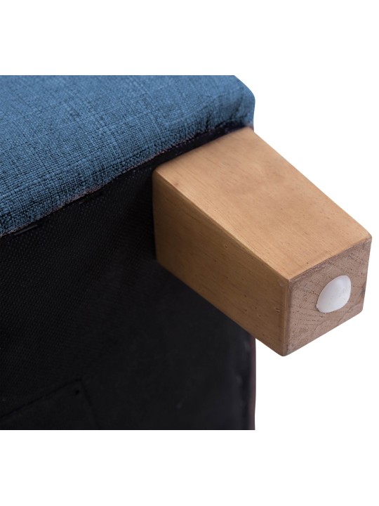 Tabouret Pharaon, lumière antique, bleu