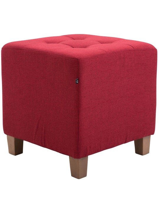 Tabouret Pharaon, lumière antique, rouge