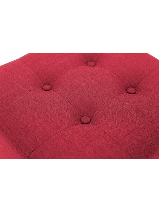 Tabouret Pharaon, lumière antique, rouge