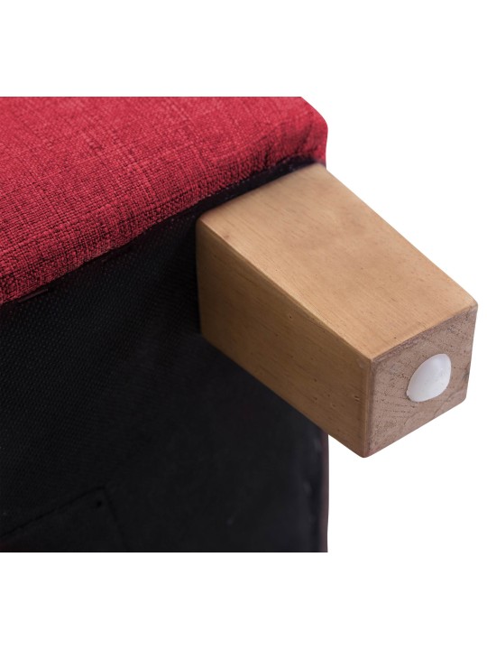 Tabouret Pharaon, lumière antique, rouge