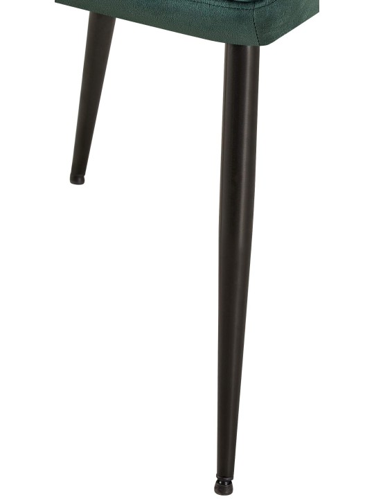 Chaise visiteur Emia velours, vert Chaise visiteur Emia velours, vert