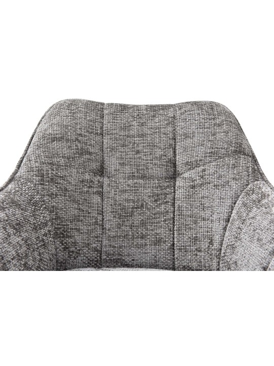 Chaise de salle à manger en tissu Scott, gris foncé Chaise de salle à manger en tissu Scott, gris foncé