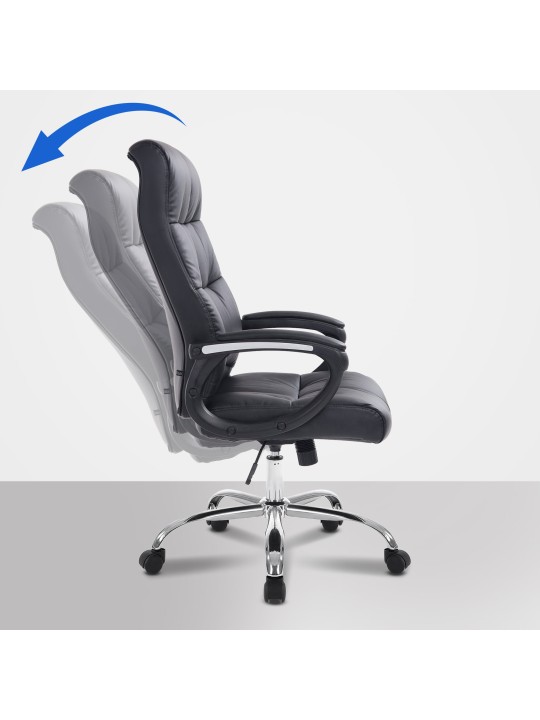 Chaise de bureau Poséidon, noir